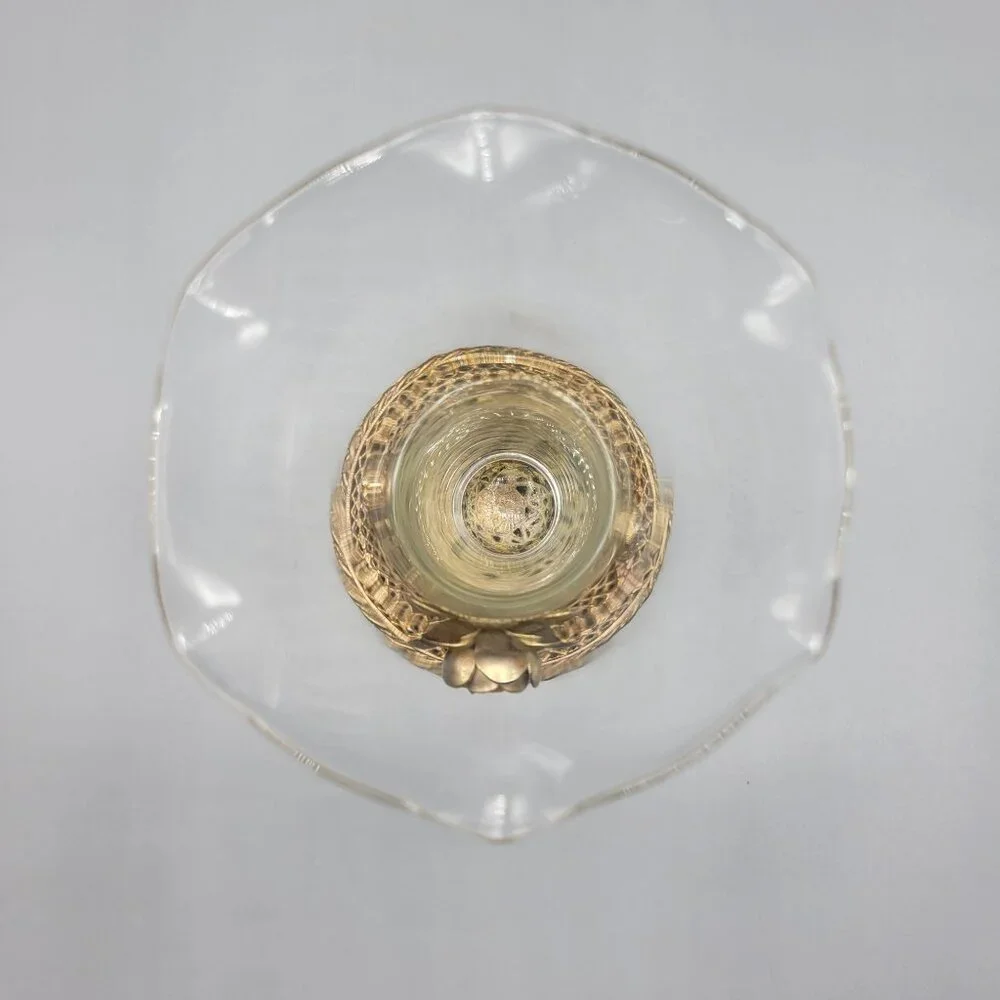 Antique Vintage Gold Brass Filigree Fluted Bud Vases Cherub Figural Design - Picture 11 of 16